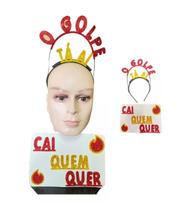 Plaquinha De Carnaval Bloco Tiara O Golpe Tá Aí Cai Quer