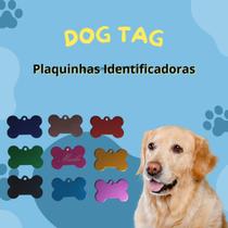 Plaquinha de Identicação Pet personalizada com o nome de seu pet - fazarte.net