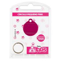 Plaquinha de Identificação Personalizada - Cículo Pink P