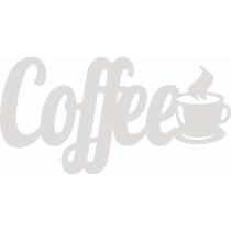 Plaquinha Decorativa Coffe Branco Em Mdf F031