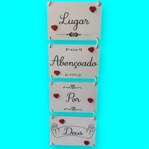 Plaquinha Decorativa de Parede Lugar Abençoado por DEUS ML2 Plaquinha Decorativa de Parede Lugar Abençoado por DEUS ML2