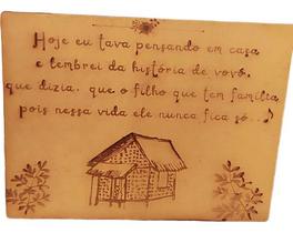 Plaquinha Mdf 3mm Preta Velha Casa De Vovó 15x20cm Plaquinha Mdf 3mm Preta Velha Casa De Vovó 15x20cm
