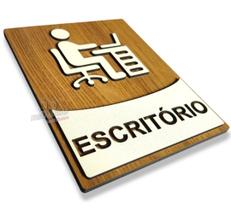 Plaquinha para escritório indicativa sala de reunião mdf 6mm Plaquinha para escritório indicativa sala de reunião mdf 6mm