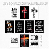 Plaquinhas de decoração Frases Bonitas - Versículos bíblico - Motivação Amor Esperança Fé 13x20cm - LEÃO PLACAS DECORATIVAS