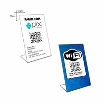 Plaquinhas Display de PIX, Wi-fi, etc - 10x15cm Plaquinhas Display de PIX, Wi-fi, etc - 10x15cm