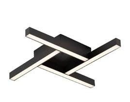 Plaron Fit led preto fosco 25,2W 3000K 127/220V 435X435X58MM 681LED3PT - Newline