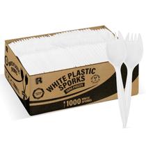 Plastic Sporks R-KAY 1000 unidades - peso médio branco Plastic Sporks R-KAY 1000 unidades - peso médio branco