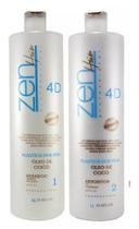Plastica Dos Fios 4d Kit Escova Progressiva Zen Hair 2x1L
