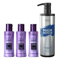 Plástica dos Fios Kit 3x110ml + Wess Mask Repair 500ml