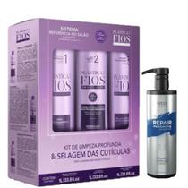 Plástica dos Fios Kit 3x1L + Wess Repair Cond. 500ml