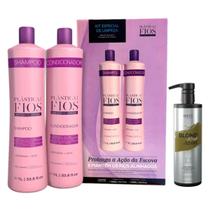 Plástica dos Fios Kit Sh e Cd 1L + Wess Blond Mask 500ml