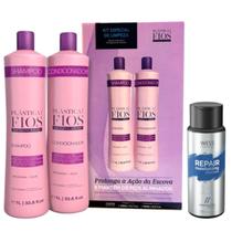 Plástica dos Fios Kit Sh e Cd 1L + Wess Repair Shampoo 250ml