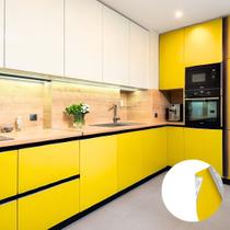 Plástico Adesivo Contact Leotack Amarelo com 10 metros