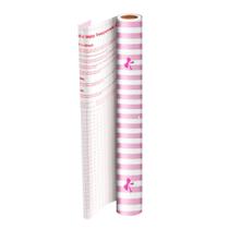 Plástico Adesivo DAC Tak Listrado Rosa - 45cm x 2 Metros Plástico Adesivo DAC Tak Listrado Rosa - 45cm x 2 Metros