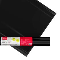 Plástico Adesivo Preto 0.05mm PVC 45cm x 1,5m Keep - EI068