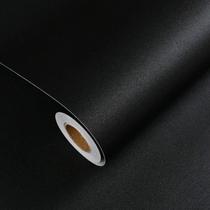 Plástico Adesivo Rolo 5 Metros Envelopamento Móveis Lavável Cor Preto Fosco