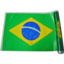 Plástico Bandeira do Brasil medindo 40 cm x 60 cm - 01 Rolo com 23 bandeiras