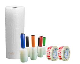 Plástico Bolha 1.20x10M + 2 Adesiva Cuidado Frágil 45x100m + 4 Filme Embala tudo com Cabo Plástico Bolha 1.20x10M + 2 Adesiva Cuidado Frágil 45x100m + 4 Filme Embala tudo com Cabo