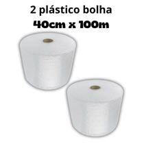 Plastico Bolha - Bobina 40 Cm X 100 M 25 Micras 2 Unidades Plastico Bolha - Bobina 40 Cm X 100 M 25 Micras 2 Unidades