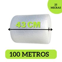 Plástico Bolha - Bobina 43 cm X 100 Mts E-commerce 25 Micras Bolha - oem