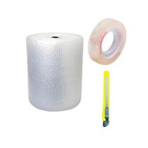 Plástico Bolha com Estilete E Fita Plástico Bolha com Estilete E Fita