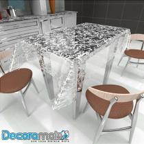 Plástico Estampado Decoramais Arabesco PVC Flexível para Mesa Plastvinil Plástico Estampado Decoramais Arabesco PVC Flexível para Mesa Plastvinil