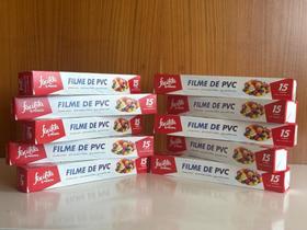 Plástico Filme Pvc Kit 28cm X 15 Embalar Alimentos Comidas Frutas Verduras Carnes Legumes 10unidades Plástico Filme Pvc Kit 28cm X 15 Embalar Alimentos Comidas Frutas Verduras Carnes Legumes 10unidades