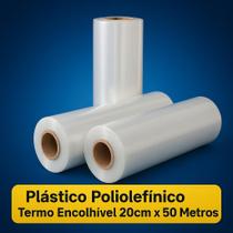 Plástico Fime Poliolefínico Termo Encolhivel 20cmx50 Metros bobina rolo embalagem