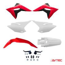 Plastico Kit Avtec Crf 230 97/20 Pro - Vermelho/Branco