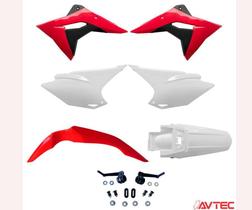 Plastico Kit Avtec Crf 230 97/20 Pro - Vermelho/Branco