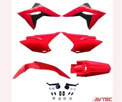 Plastico Kit Avtec Crf 230 97/20 Pro - Vermelho