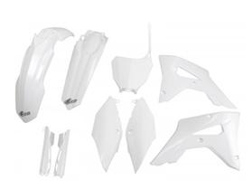 Plastico Kit Ufo Crf 250 Rx 19/21+Crf 450 Rx 17/20-Branco (C/ Protetor De Bengala)