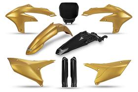 Plastico Kit Ufo Yzf 250 24/25 + Yzf 450 23/25 - Serie Ouro (C/ Protetor De Bengala) Plastico Kit Ufo Yzf 250 24/25 + Yzf 450 23/25 - Serie Ouro (C/ Protetor De Bengala)
