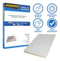 Plástico P/ Plastificação Masterprint A4 220x307mm 0,05 100 Folhas Plástico P/ Plastificação Masterprint A4 220x307mm 0,05 100 Folhas
