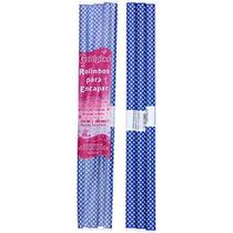 Plastico Para Encapar 2M 45Cm Bolinhas Azuis