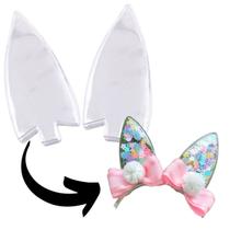 Plastico Para Laço Piscina Orelinha De Coelho Em Pvc Com 20 Peças - LADEIRA BIJUTERIAS