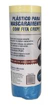 plástico para mascaramento com fita crepe 1,4m x 25m