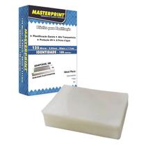 Plastico para plastificação 125 micras - 0,05mm - 80mm x 111mm rg/identidade - 100 lâminas