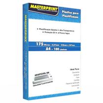 Plástico Para Plastificação 220x307mm C/100 Unidades - Masterprint