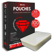 Plástico para Plastificação A3 303x426 mm 100 und Polaseal Pouches Plástico para Plastificação A3 303x426 mm 100 und Polaseal Pouches