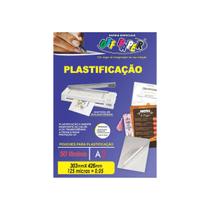 Plástico para Plastificação A3 30,3x42,6cm com 50 Lâminas - OFF PAPER