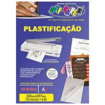 Plástico para Plastificação A4 100 lâminas 125 micras Off Paper