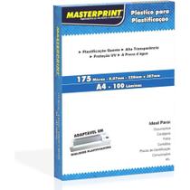 Plastico para Plastificacao A4 220X307 175 Micras (0,07) - Masterprint
