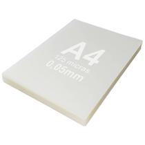 Plástico para Plastificação A4 220x307mm 125 micras 0,05mm Mundoware Pacote com 100 Lâminas de Pouch Film Plástico para Plastificação A4 220x307mm 125 micras 0,05mm Mundoware Pacote com 100 Lâminas de Pouch Film