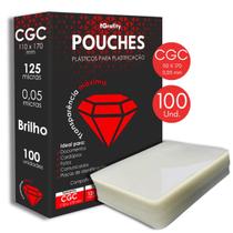 Plástico para Plastificação CGC 110x170 mm 100 und Polaseal Pouches