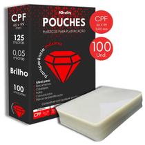 Plástico para Plastificação CPF 66x99 mm 100 und Polaseal Pouches Plástico para Plastificação CPF 66x99 mm 100 und Polaseal Pouches