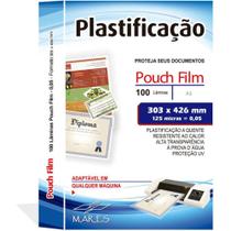 Plástico para Plastificação Pouch FILM A3 303X426MM 0,05MM - Conjunto com 100 Plástico para Plastificação Pouch FILM A3 303X426MM 0,05MM - Conjunto com 100