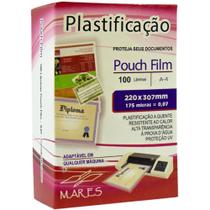 Plastico para Plastificacao Pouch FILM A4 220X307 (0,07) (7898067614574) - Mares