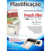 Plastico para Plastificacao Pouch FILM A4 220X307 (0,10) - Mares