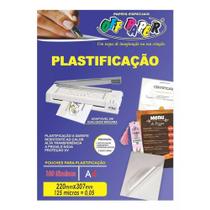 Plástico Para Plastificação Pouches 100Und A4 Off Paper - Off Paper Industria